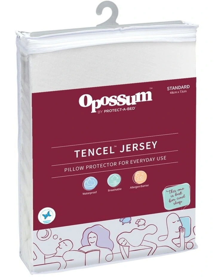 TENCEL Jersey Waterproof Pillow Protector in White Hot Sale ✔️ Opossum By Protect-A-Bed TENCEL Jersey Waterproof Pillow Protector In White ???? -Australian Home Shop unnamed file 593