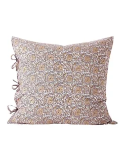 Outlet ๐ Aura Home Jaipur European Pillowcase In Rosewater/Merlot ๐งจ