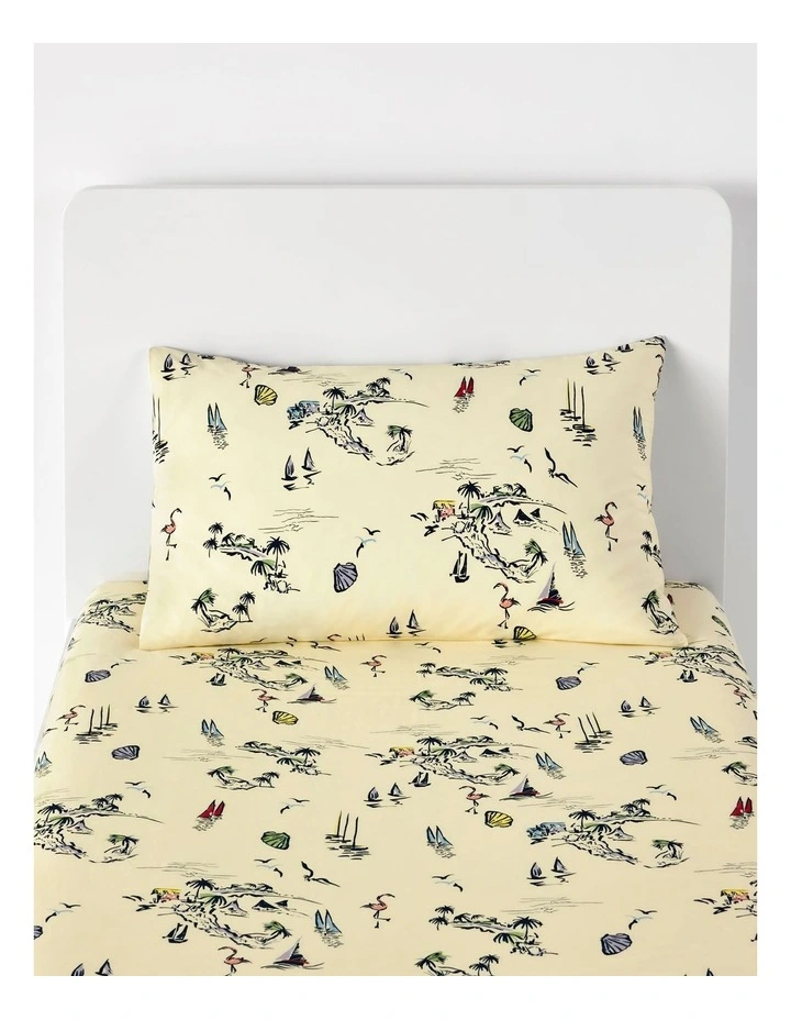 Cheap ๐ Sheridan Kid's โ๏ธ Summer Holiday Fitted Sheet Set In Sunlight ๐