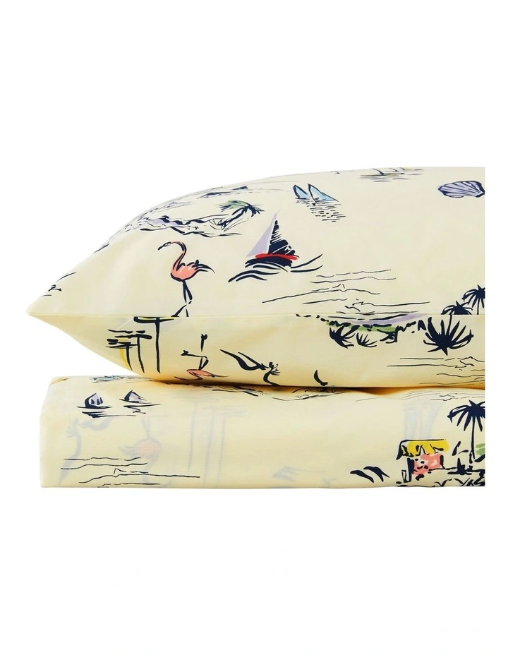 Cheap ๐ Sheridan Kid's โ๏ธ Summer Holiday Fitted Sheet Set In Sunlight ๐ - Image 3