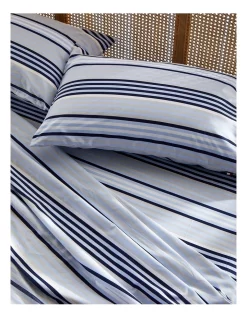 Budget ???? Tommy Hilfiger Ocean Stripe Sheet Set In Multi ????