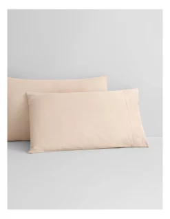Budget ๐ Sheridan Abbotson Pillowcase Pair In Buff โค๏ธ