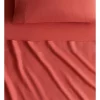 Budget 💯 Sheridan Abbotson Flat Sheet In Washed Red 😀