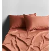 Best Sale ???? Aura Home Halo Organic Sateen Sheet Set Cedarwood ✔️