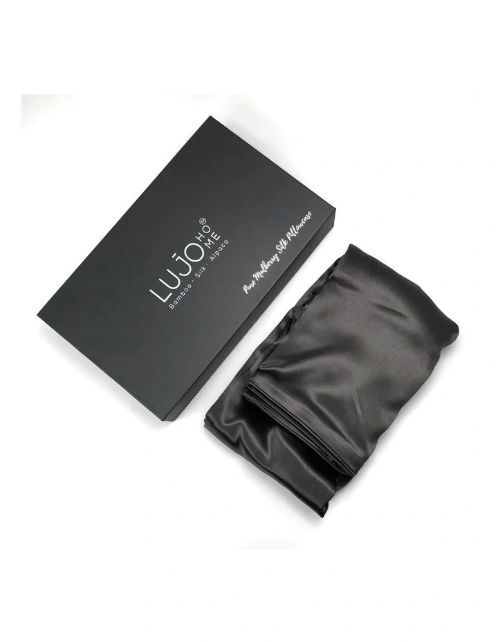 22 Momme Silk PillowcaseCharcoal Discount ⌛ Lujo Home 22 Momme Silk PillowcaseCharcoal ❤️ -Australian Home Shop unnamed file 875