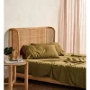 Budget ✨ Linen House Nara 400TC Bamboo Cotton Sheet Set Bronze ????