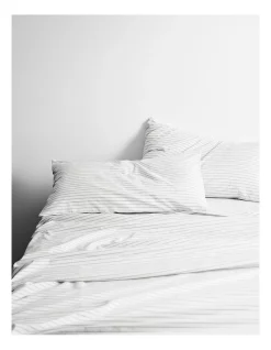 Coupon ๐คฉ Aura Home Vintage Stripe Sheet Set In Dove ๐