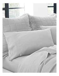 Coupon 😀 Sheridan Abbotson Flat Sheet In Silver 🥰