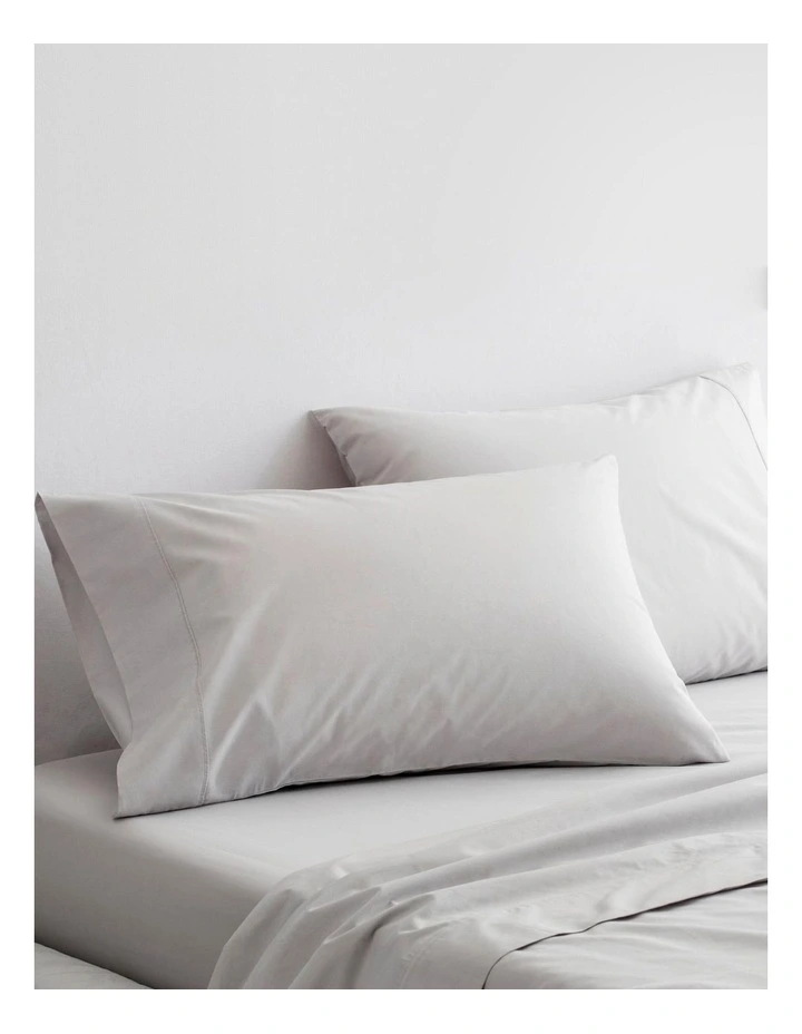 Best Sale 𧨠Sheridan Organic Cotton Percale 300TC Sheet Set In Dove π - Image 3